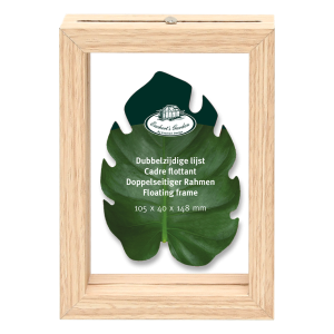 Dried flowers frame - double glass, floating frame - small