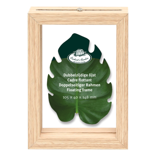 Dried flowers frame - double glass, floating frame - small