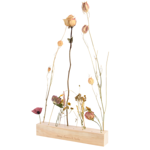 Wooden dried flowers stand - large