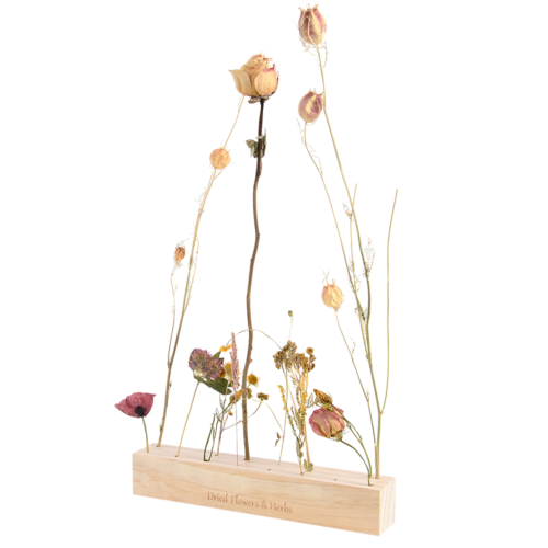 Wooden dried flowers stand - large