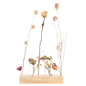 Wooden dried flowers stand - large
