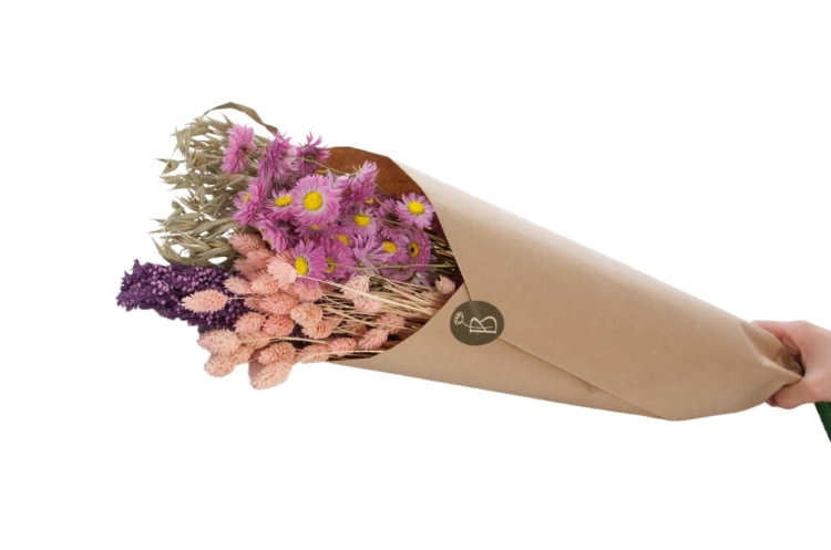 Trockenblumenset für einen Kranz
