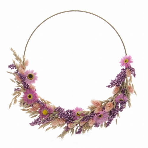 Set von Trockenblumen für Kranz
