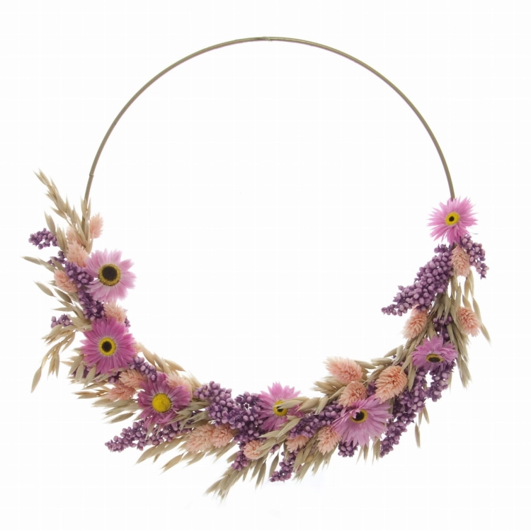 Trockenblumenset für einen Kranz
