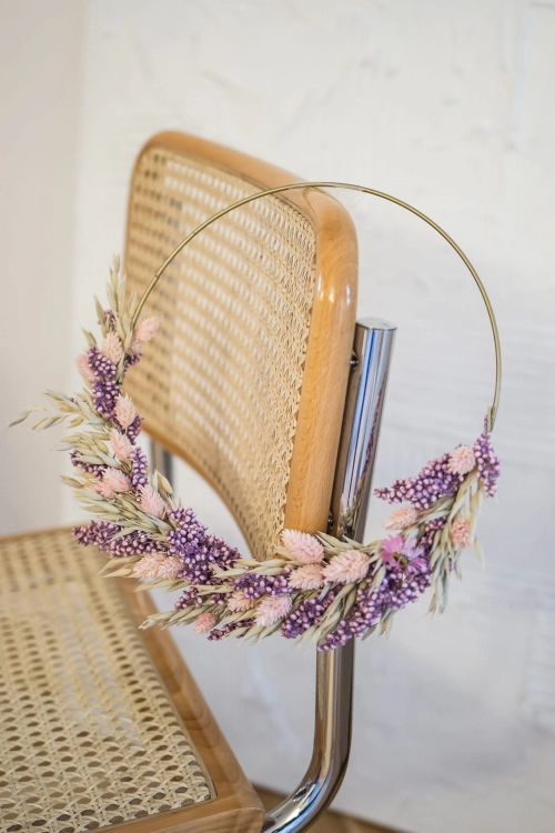 Trockenblumenset für einen Kranz