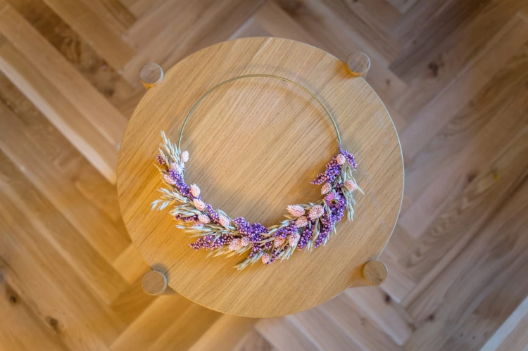 Trockenblumenset für einen Kranz