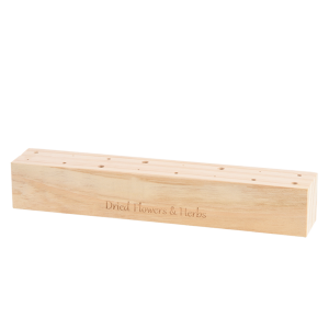 Set von natürlich Trockenblumen + Holzständer, groß