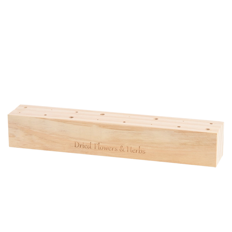 Set von natürlich Trockenblumen + Holzständer, groß