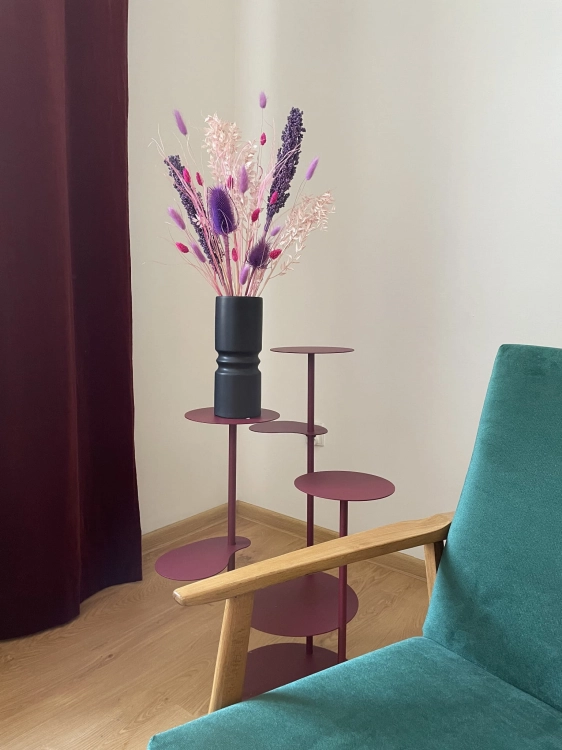 Set von Trockenblumen für Vase - Ruscus, Sorghum, Distel, Phalaris, Lagurus, Stipa