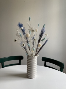 Set von Trockenblumen für Vase - Ruscus, Lagurus, Acroclinium, Fenchel, Ziergras