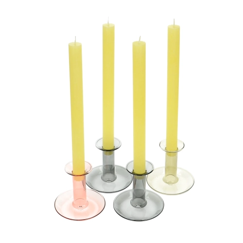 Gelbe Tischkerzen - 4er-Set