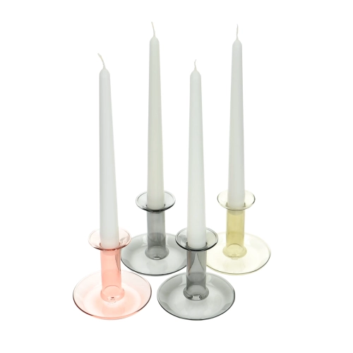 Weiße Tischkerzen - 4er-Set