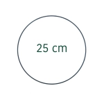 Kranzreifen, schwarz - 25 cm