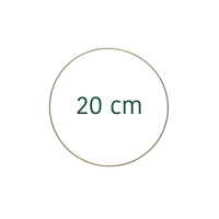 Golden metal hoop - macrame, wreath base 20 cm