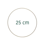 Golden metal hoop - macrame, wreath base 25 cm