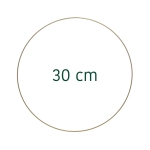 Golden metal hoop - macrame, wreath base 30 cm