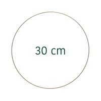 Golden metal hoop - macrame, wreath base 30 cm