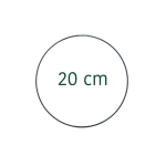 Kranzreifen, schwarz - 20 cm