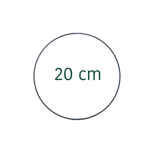 Kranzreifen, schwarz - 20 cm