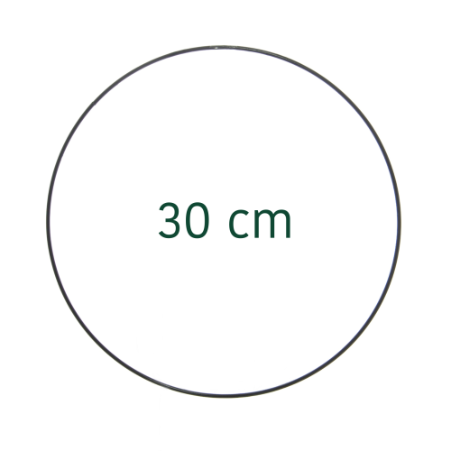 Kranzreifen, schwarz - 30 cm
