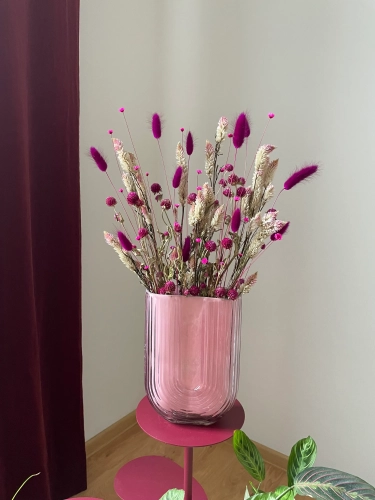 Set von Trockenblumen für Vase - Celosia, Gomphrena, Lagurus, Glixia