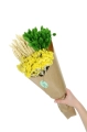 Set von Trockenblumen für Vase - Phalaris, Strohblumen, Weizen