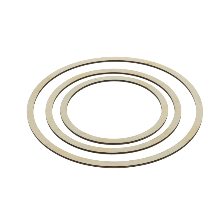 Wooden hoop - macrame, wreath base 16 cm