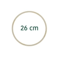 Holzreifen für Kranz, Makramee 26 cm