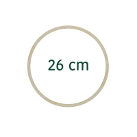 Wooden hoop - macrame, wreath base 26 cm
