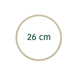 Wooden hoop - macrame, wreath base 26 cm