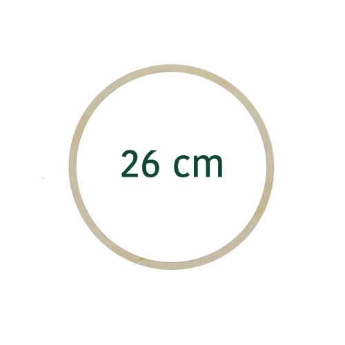 Wooden hoop - macrame, wreath base 26 cm
