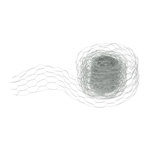 Silver hexagonal florist net 5 cm x 5 m