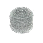Silver hexagonal florist net 5 cm x 5 m 
