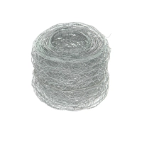 Silver hexagonal florist net 5 cm x 5 m 