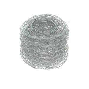 Silver hexagonal florist net 5 cm x 5 m