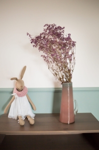 Dried violet gypsophila - bunch - dried flowers