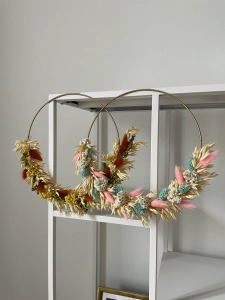 Trockenblumenset für einen Kranz