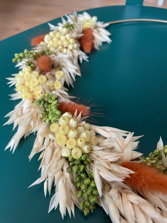 Trockenblumenset für einen Kranz