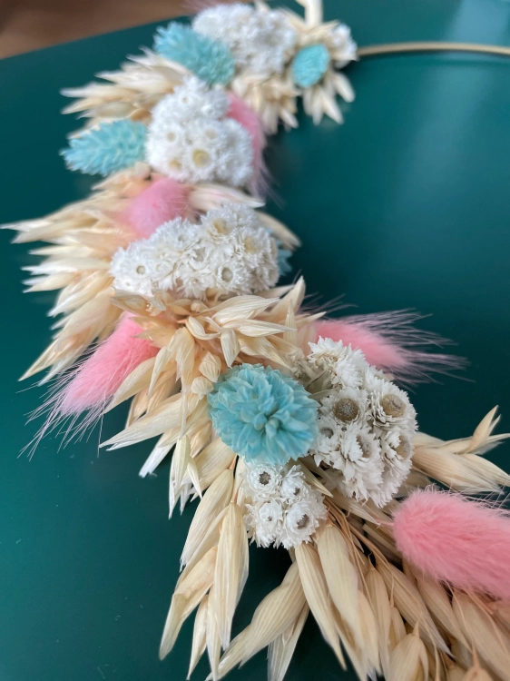 Trockenblumenset für einen Kranz