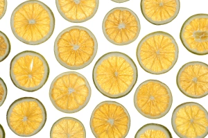 Dried green orange slices for decoration - 20 pcs