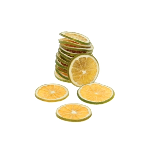 Dried green orange slices for decoration - 20 pcs