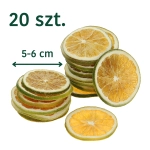 Dried green orange slices for decoration - 20 pcs