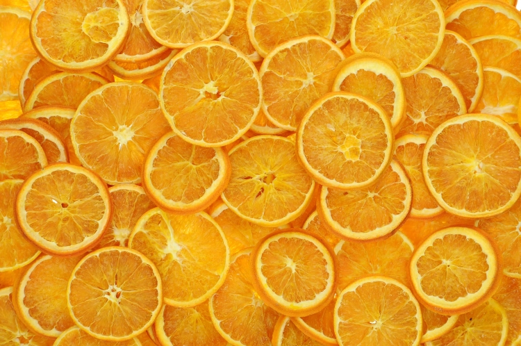 Getrocknete Orangenscheiben für die Dekoration - 20 Stück