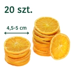 Getrocknete Orangenscheiben für die Dekoration - 20 Stück