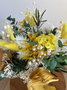 Dried flowers bouquet - yellow