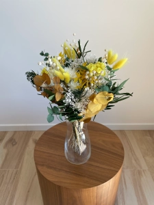 Dried flowers bouquet - yellow