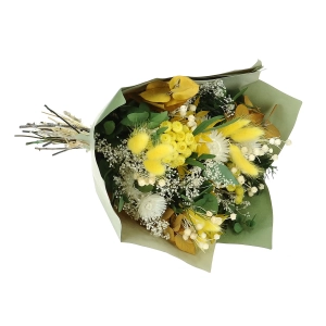 Dried flowers bouquet - yellow