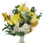 Dried flowers bouquet - yellow 
