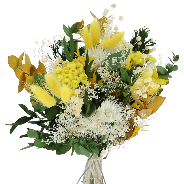 Dried flowers bouquet - yellow