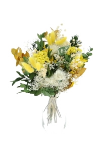 Dried flowers bouquet - yellow